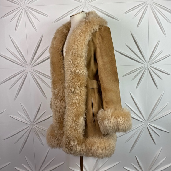 🎸  PENNY LANE COAT FREE PEOPLE VINTAGE ROSE BOWL CIRCA 1970’S🤘🏽 - Picture 7 of 14